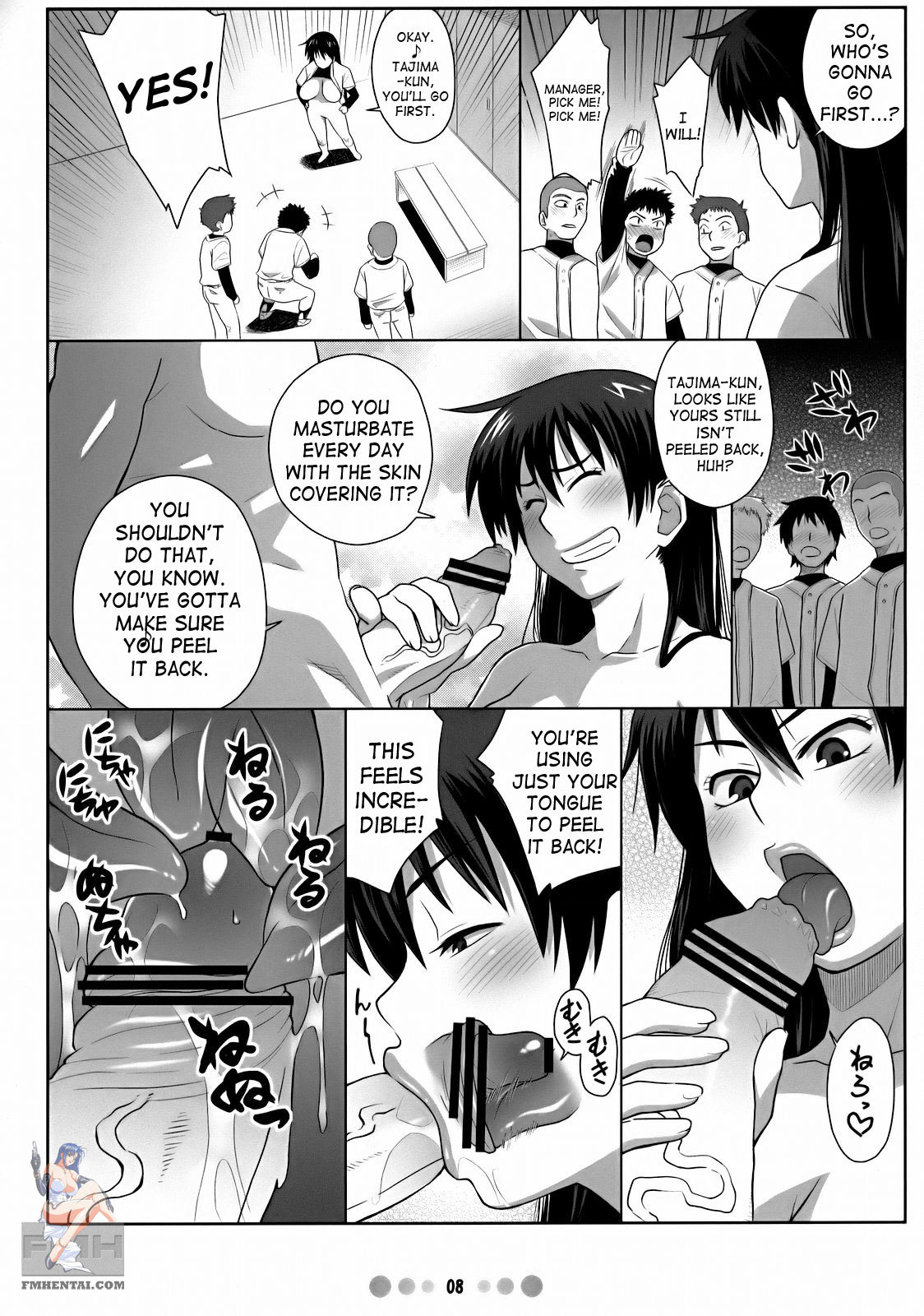 Momokan to 10 nin no Bat ookiku furikabutte 6 hentai manga
