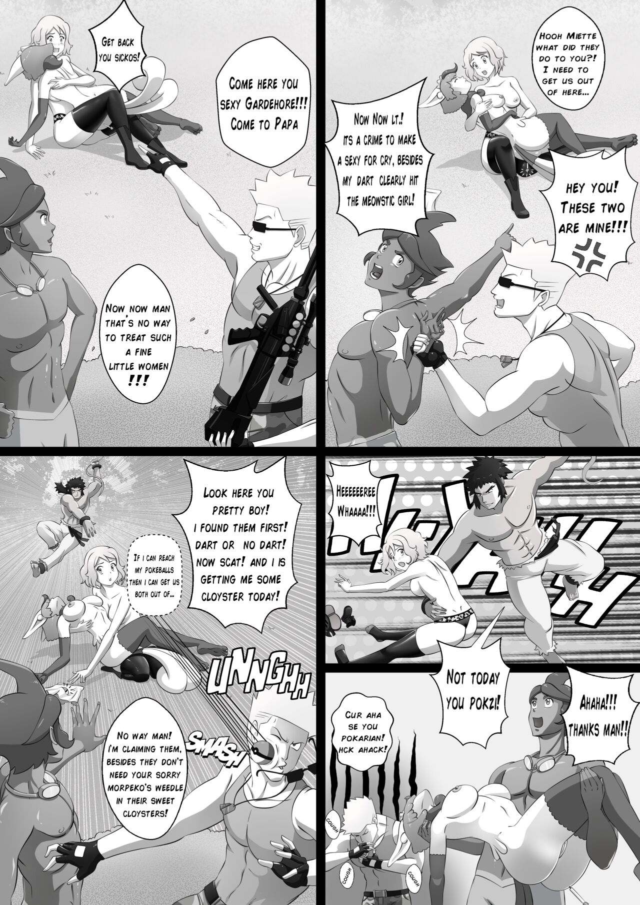 Pokemon: Into the Safari Zone!  A wild hunt for Serena. Pg 1-4 page 3 full