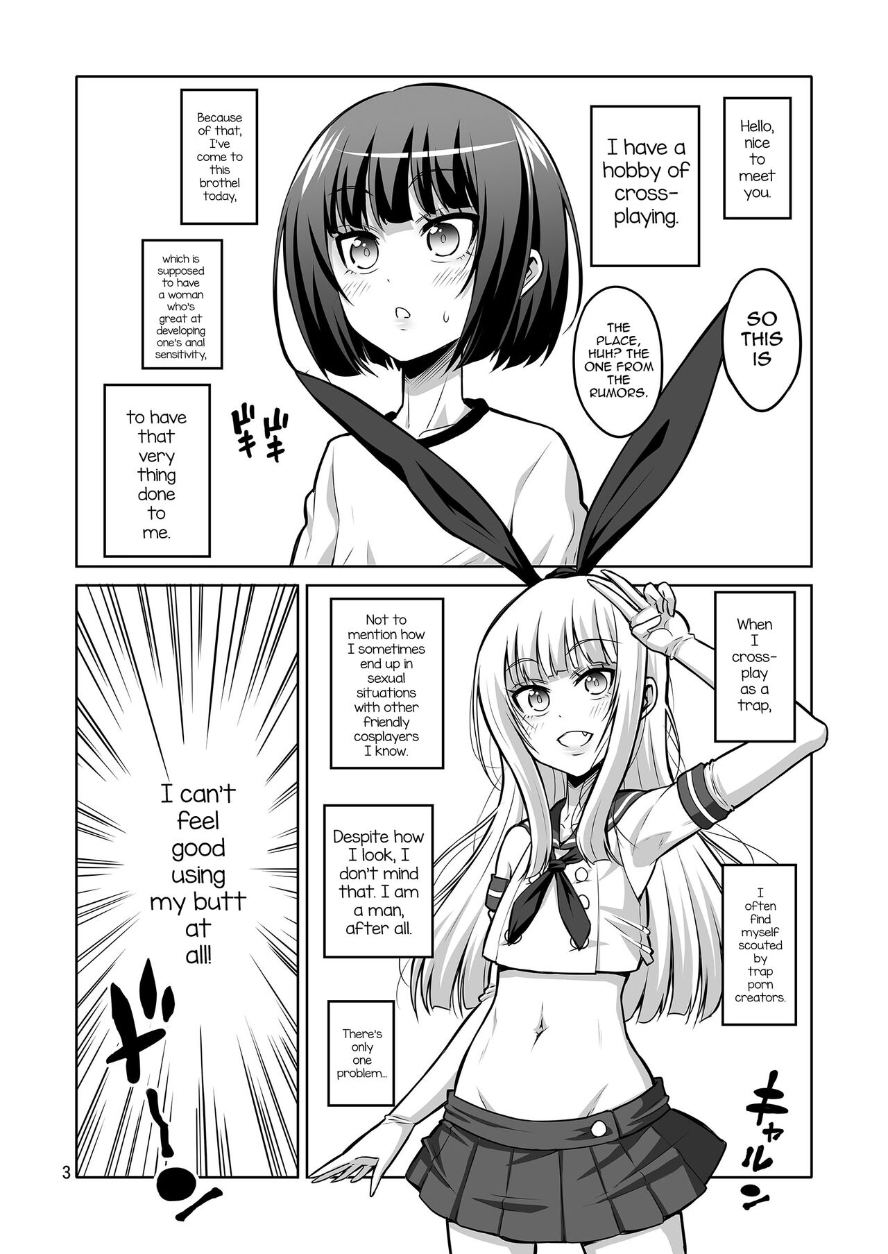 Futanari Onee-san x Otokonoko Gyaku Anal Fuuzoku Mesu Ochi Choukyou 2 -  Page 2 - HentaiFox