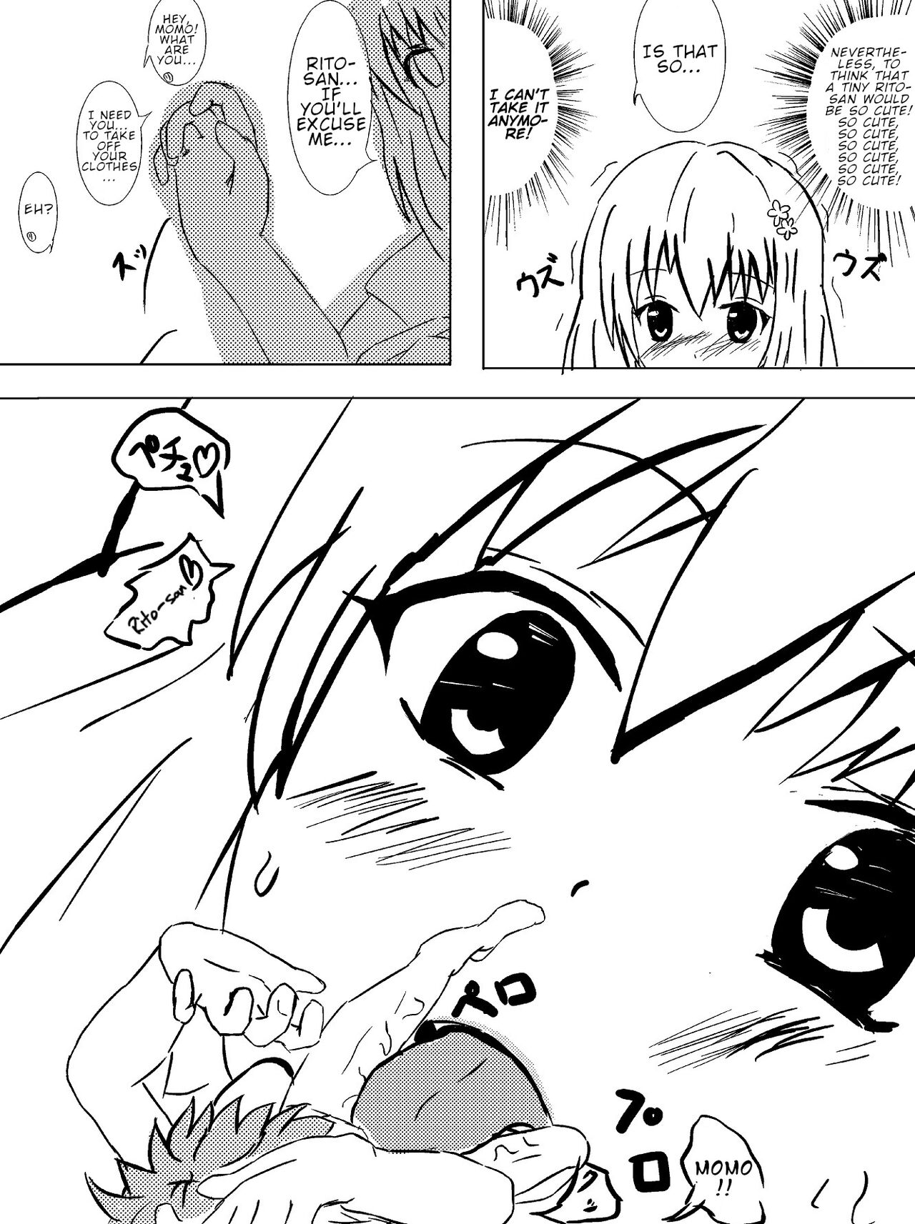 Rito ga chiisaku natte Momo to | Shrunken Rito and Momo page 3 full