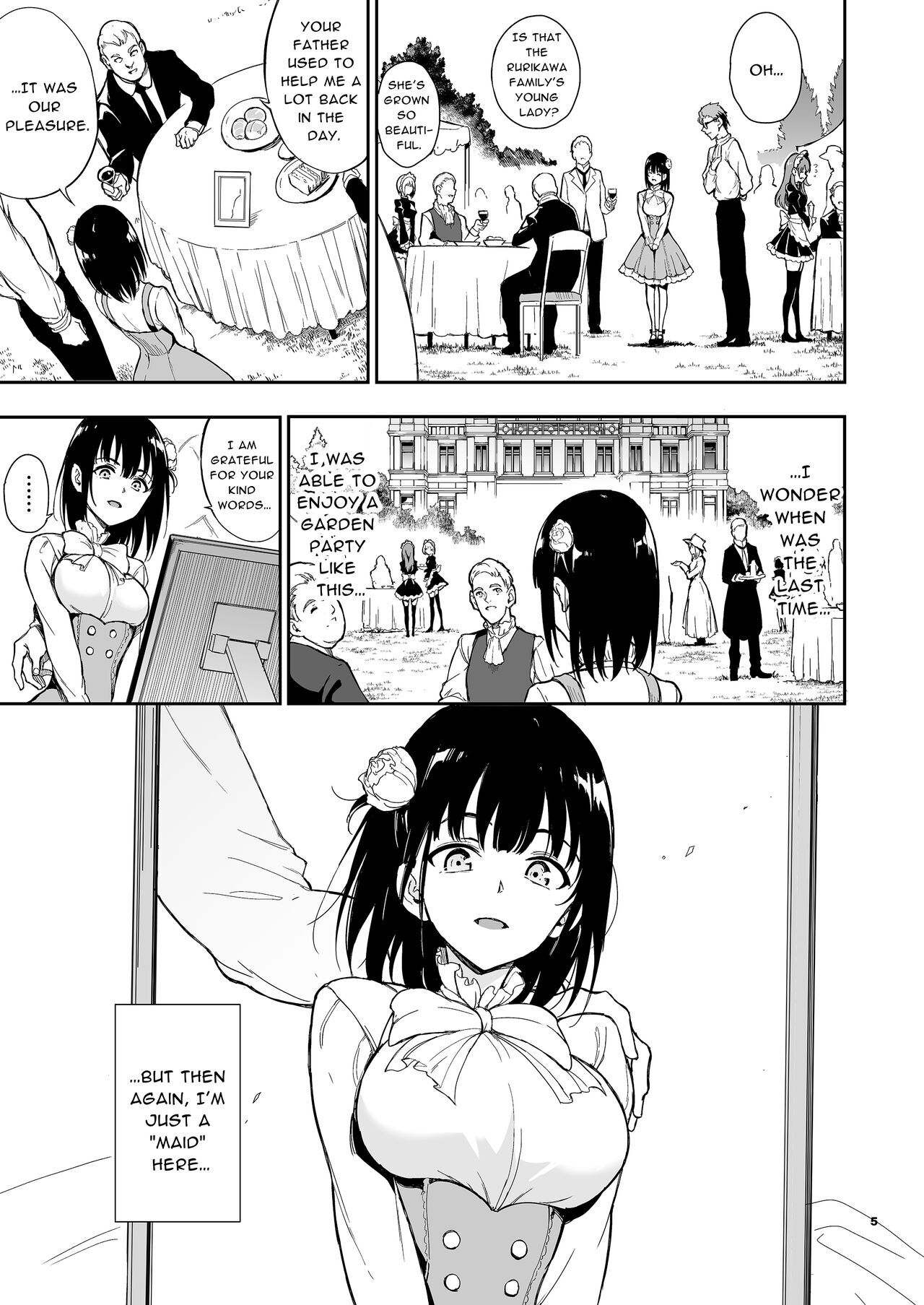 Maid Education: Fallen Aristocrat Rurikawa Tsubaki Chapter 5 - Page 5 -  HentaiFox